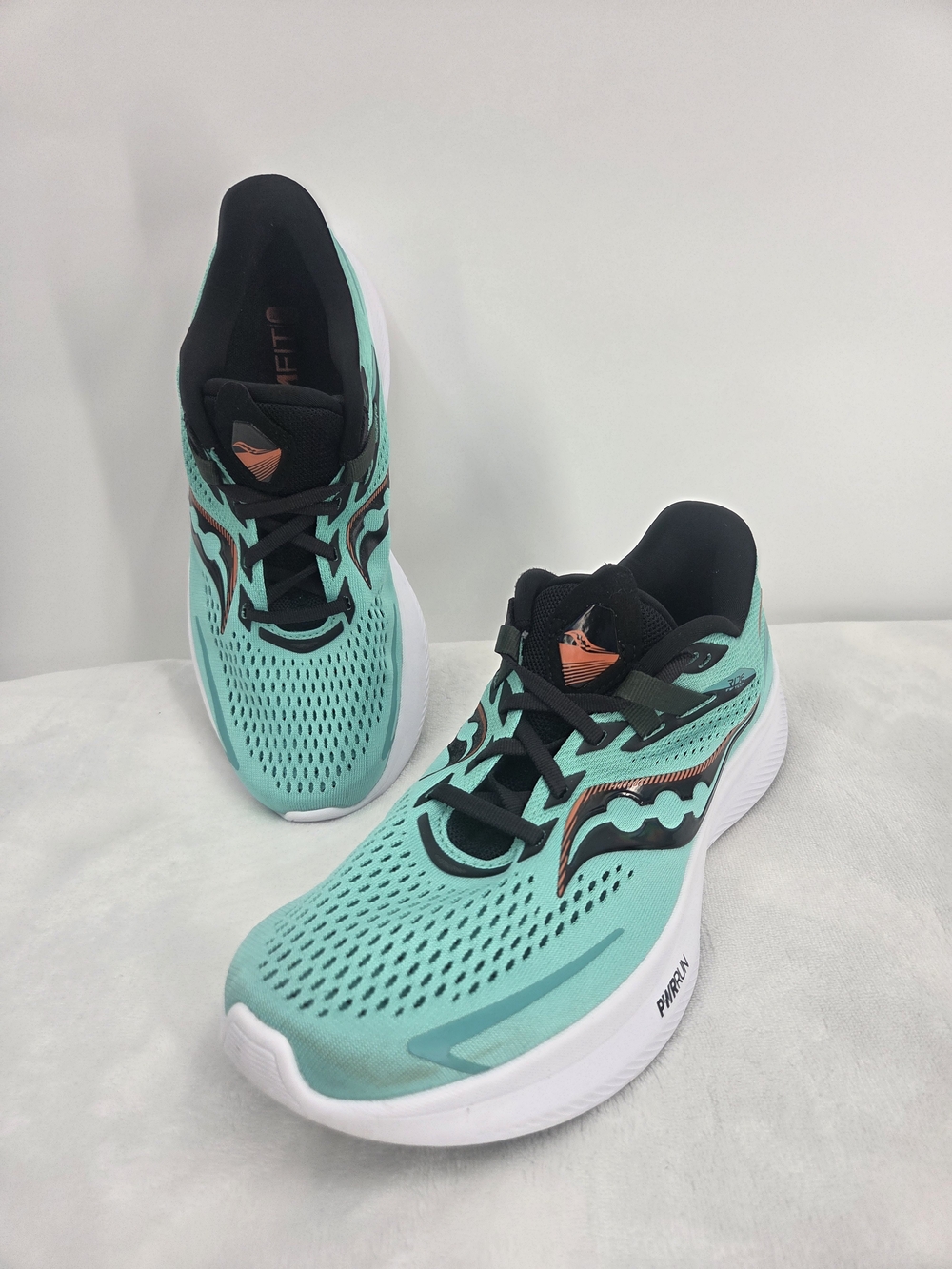 Saucony Ride 15 Men’s 8 Cool Mint Zest PWRRUN Running Shoes S20729-125